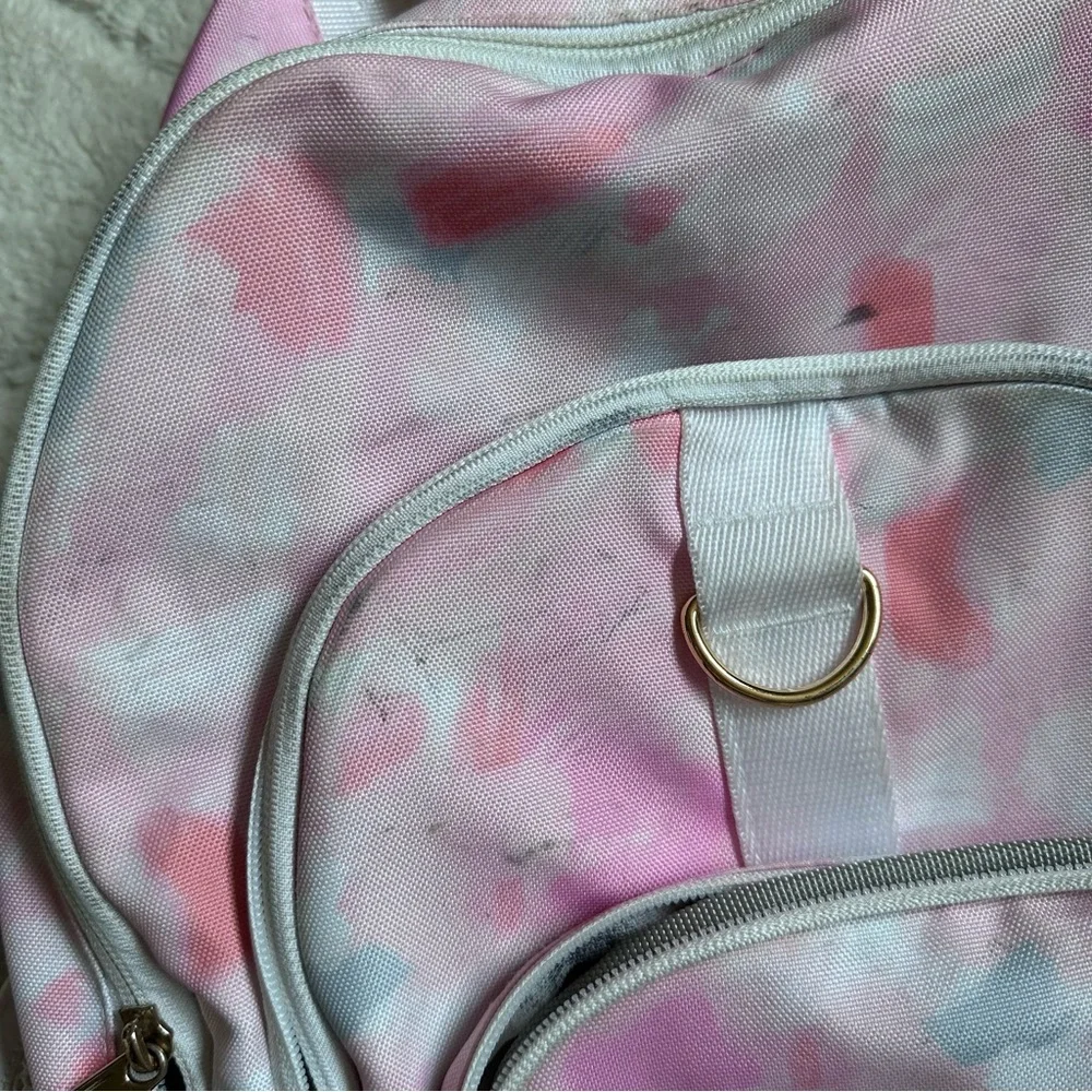 FLAWED Pottery Barn Teen | Gear Up Claire Pink Brushstrokes Backpack |